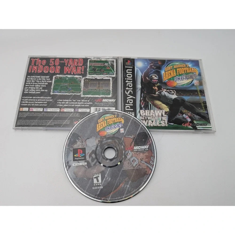 Kurt Warner's Arena Football Unleashed:‎ (Sony PlayStation 1, 2000) CIB TESTED